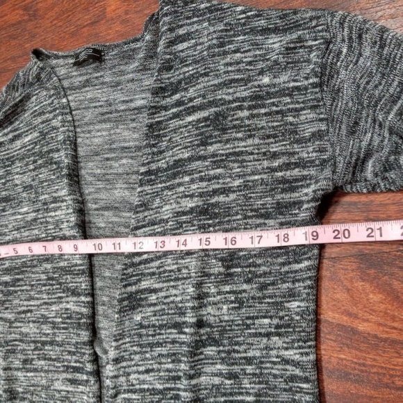 CQ By CQ Basic Long Sleeve Open Front Pullover Cardigan Black Women's Large - Picture 8 of 10